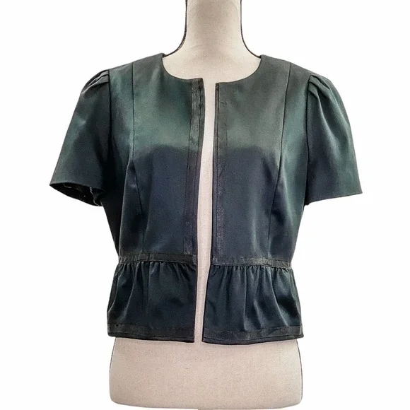 WORTHINGTON Black Embroidered Cardigan Sweater - Picture 1 of 11